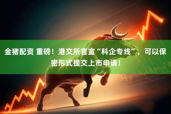 金猪配资 重磅！港交所官宣“科企专线”，可以保密形式提交上市申请！